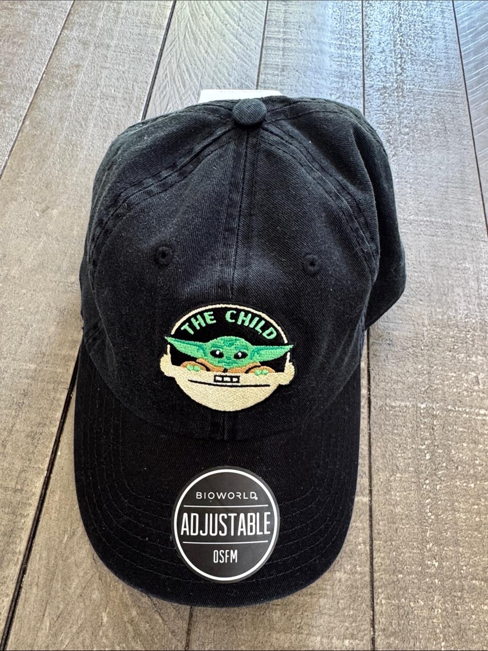 Bioworld The Child Embroidered Black Adjustable Dad Hat